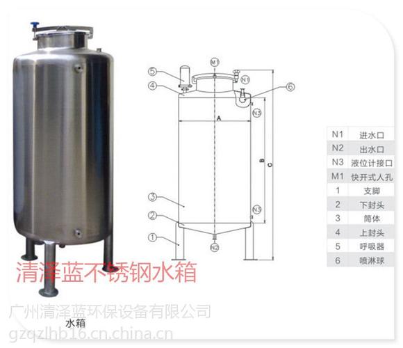 清泽蓝316不锈钢储罐 食品级无菌水箱的品质之选